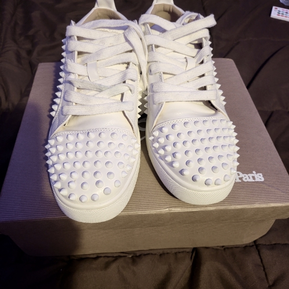 Christian Louboutin Louis Junior Spikes Men's White